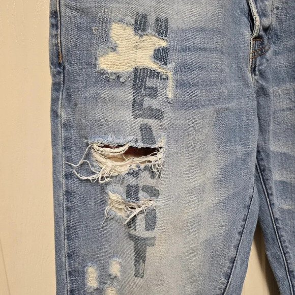 Men's Billionaire Boys Club Heart Mind Distressed Back Leather Buckle Rare Sz32 - Picture 5 of 17